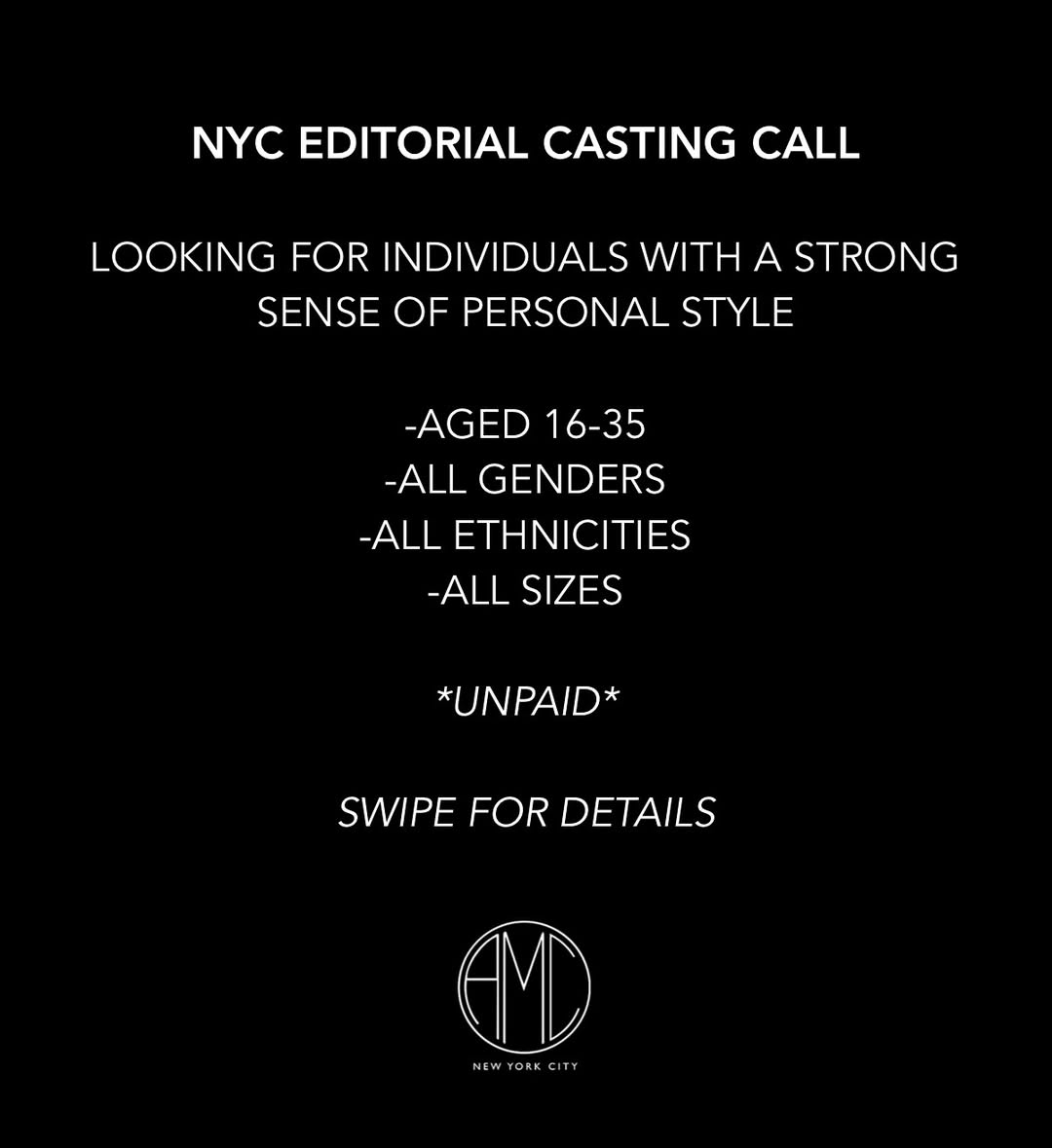NYC CASTING CALL !!