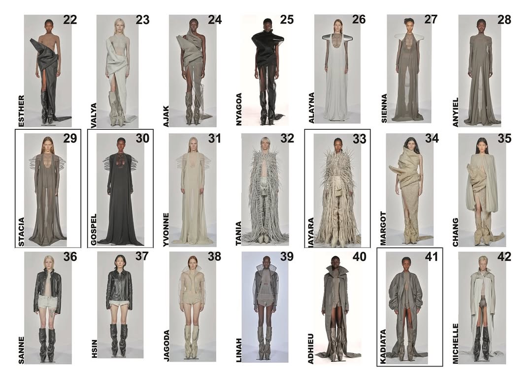 @RICKOWENSONLINE SS26 WOMEN’S ‘TEMPLE’
