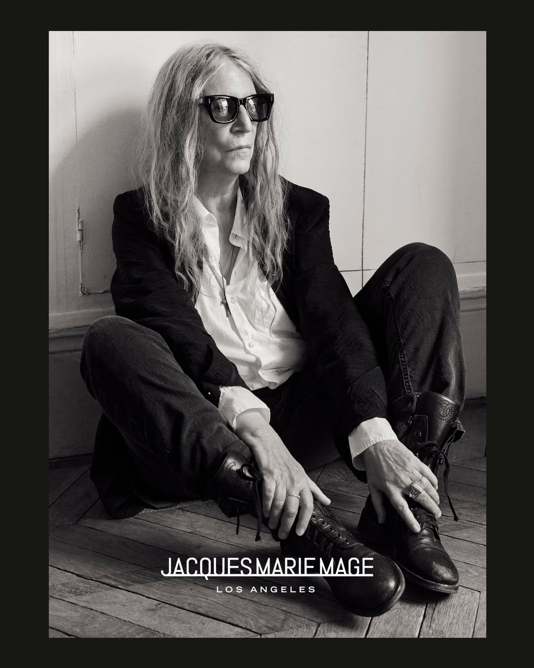 Icon @thisispattismith photographed by @ethanjames...