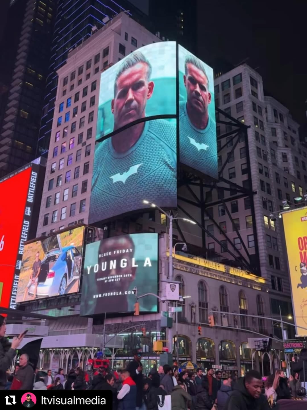 @youngla x Batman  collab shot on MatrixBx Sta...