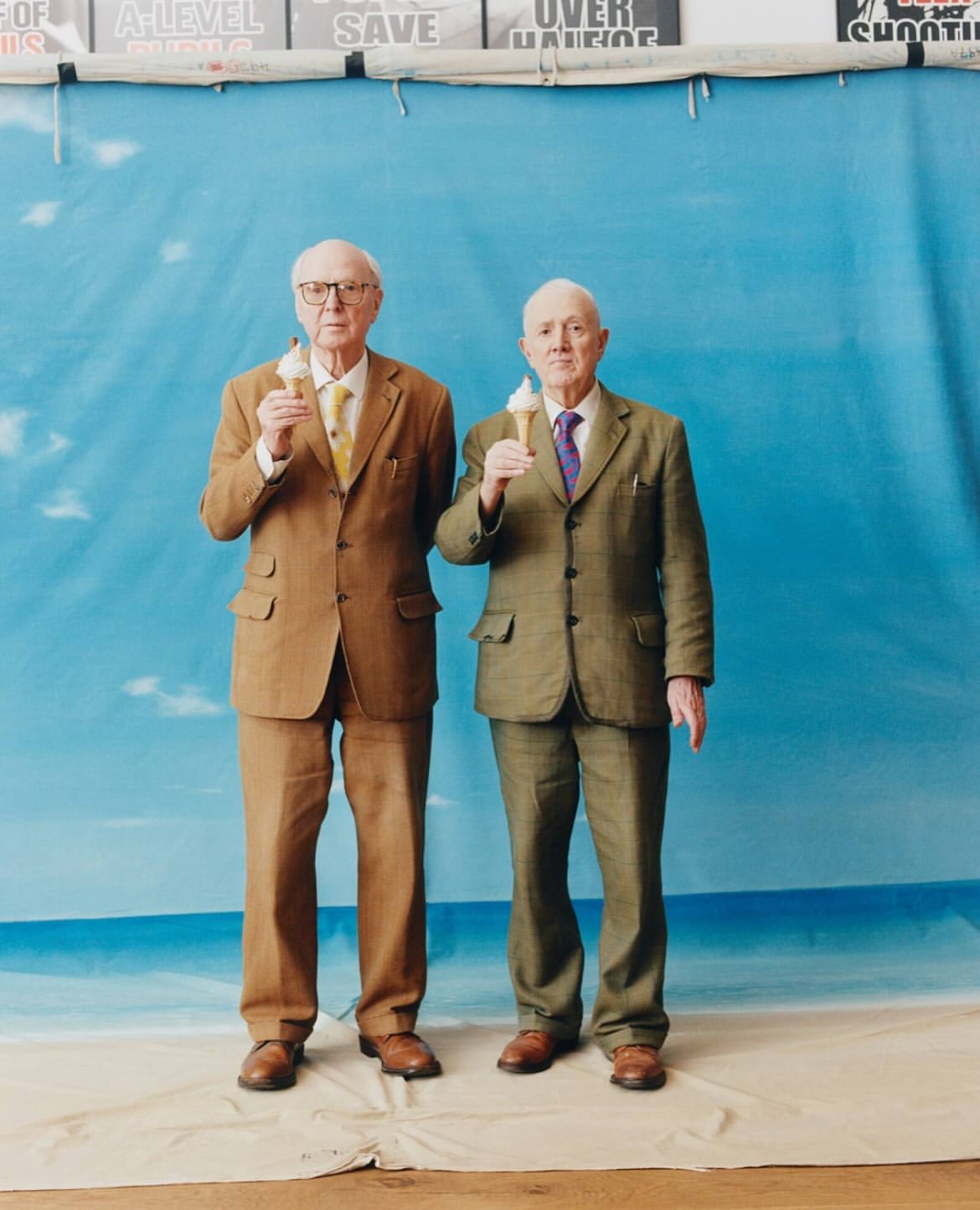 Gilbert and George photographed by @tobycoulson fo...