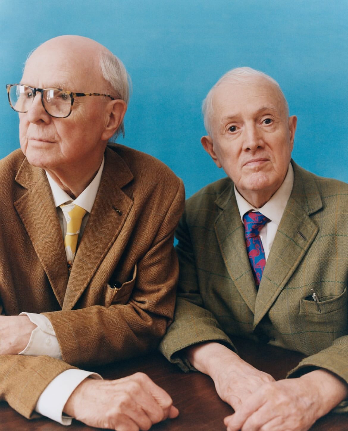 Gilbert and George photographed by @tobycoulson fo...