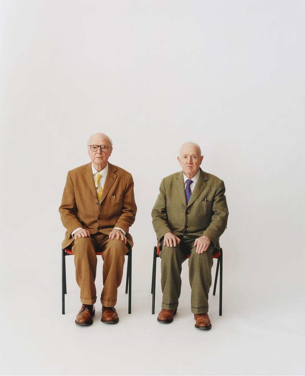 Gilbert and George photographed by @tobycoulson fo...