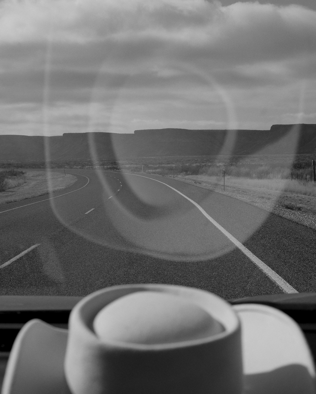 Alone behind the wheel of her car, @caroline.ruffa...