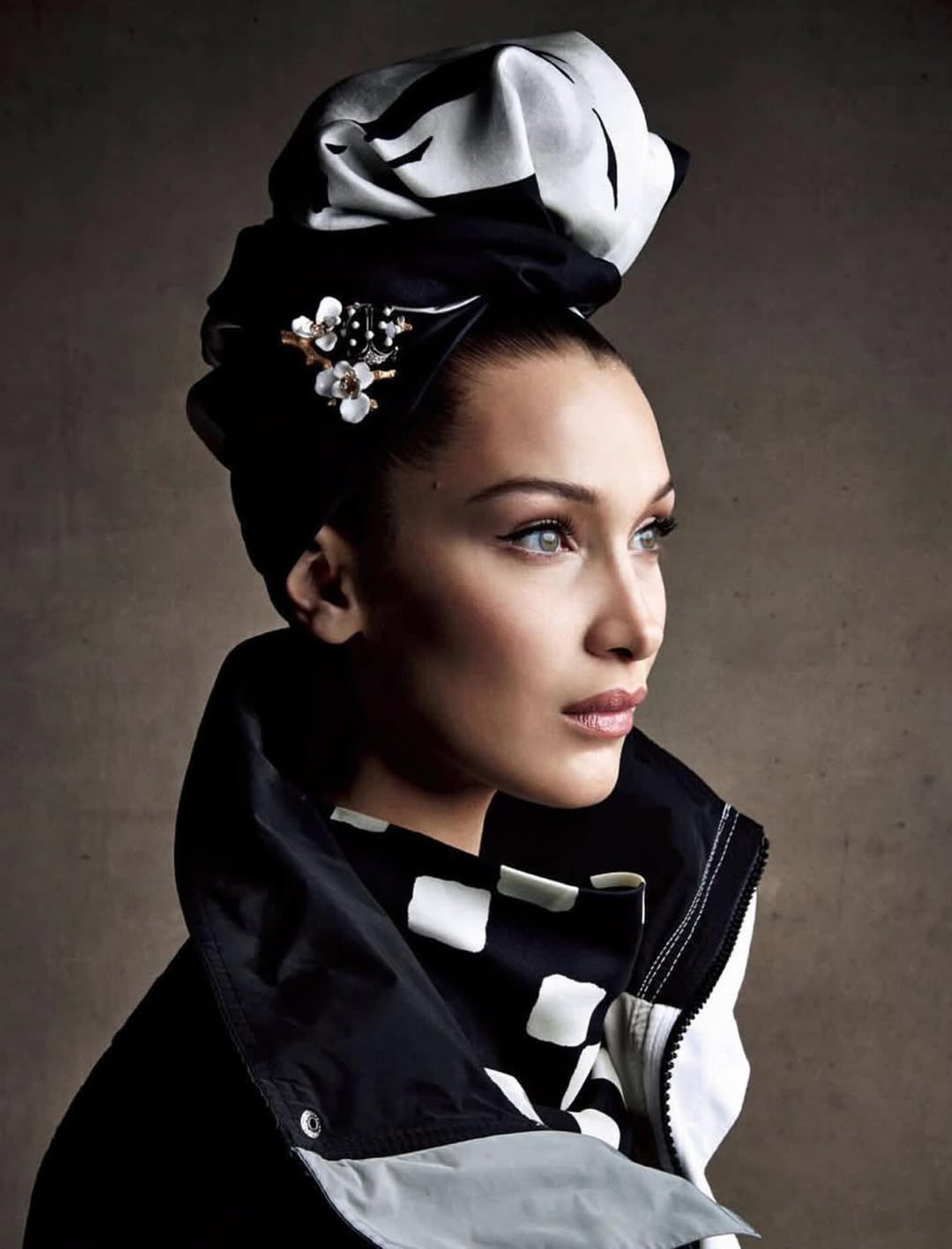 @BellaHadid for @VogueJapan at Hubble Studio. 