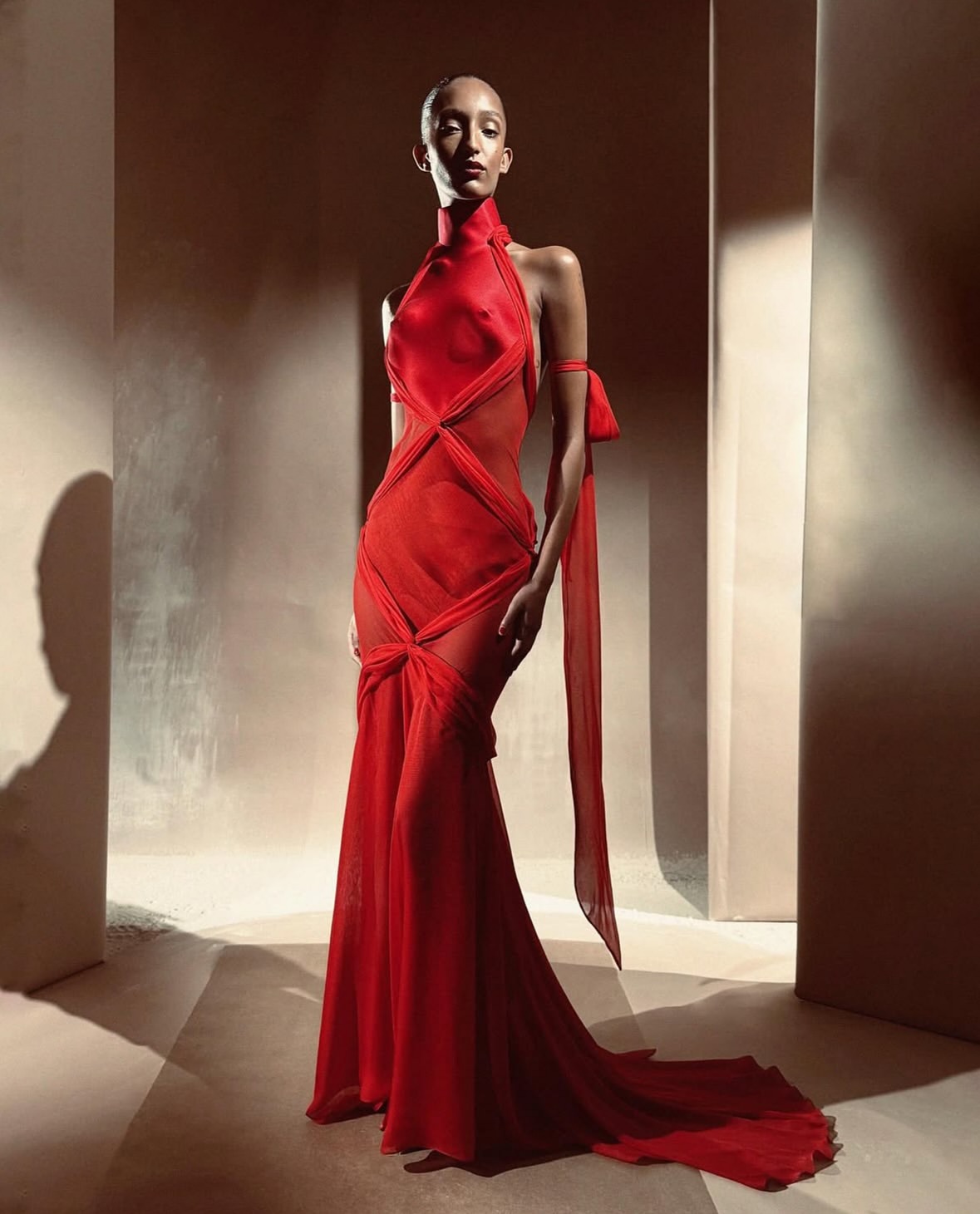A bold vision where art and fashion merge into tim...