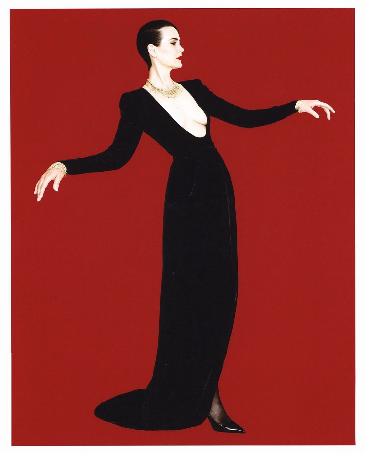An exquisite portrait of elegance and strength cap...