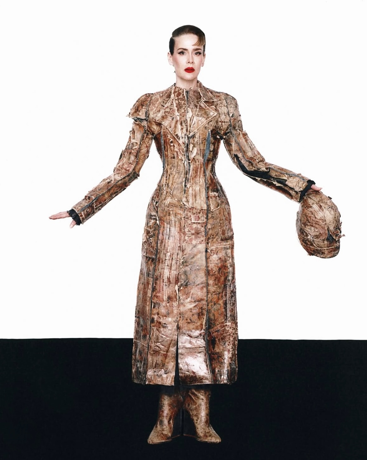An exquisite portrait of elegance and strength cap...