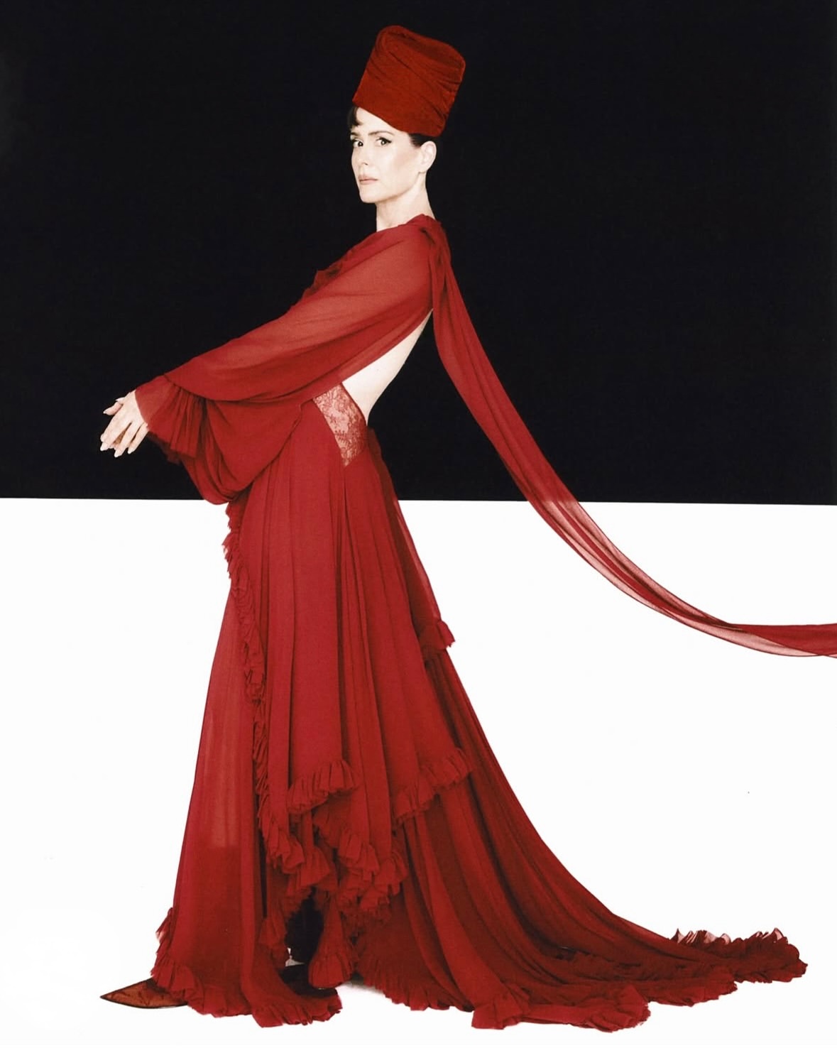 An exquisite portrait of elegance and strength cap...
