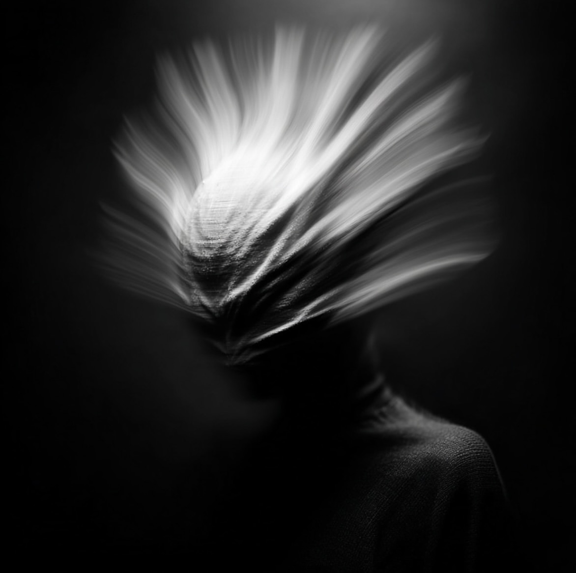 Light dissolves into motion and thought fades into...