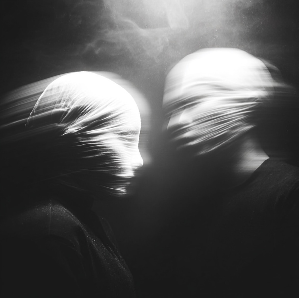 Light dissolves into motion and thought fades into...