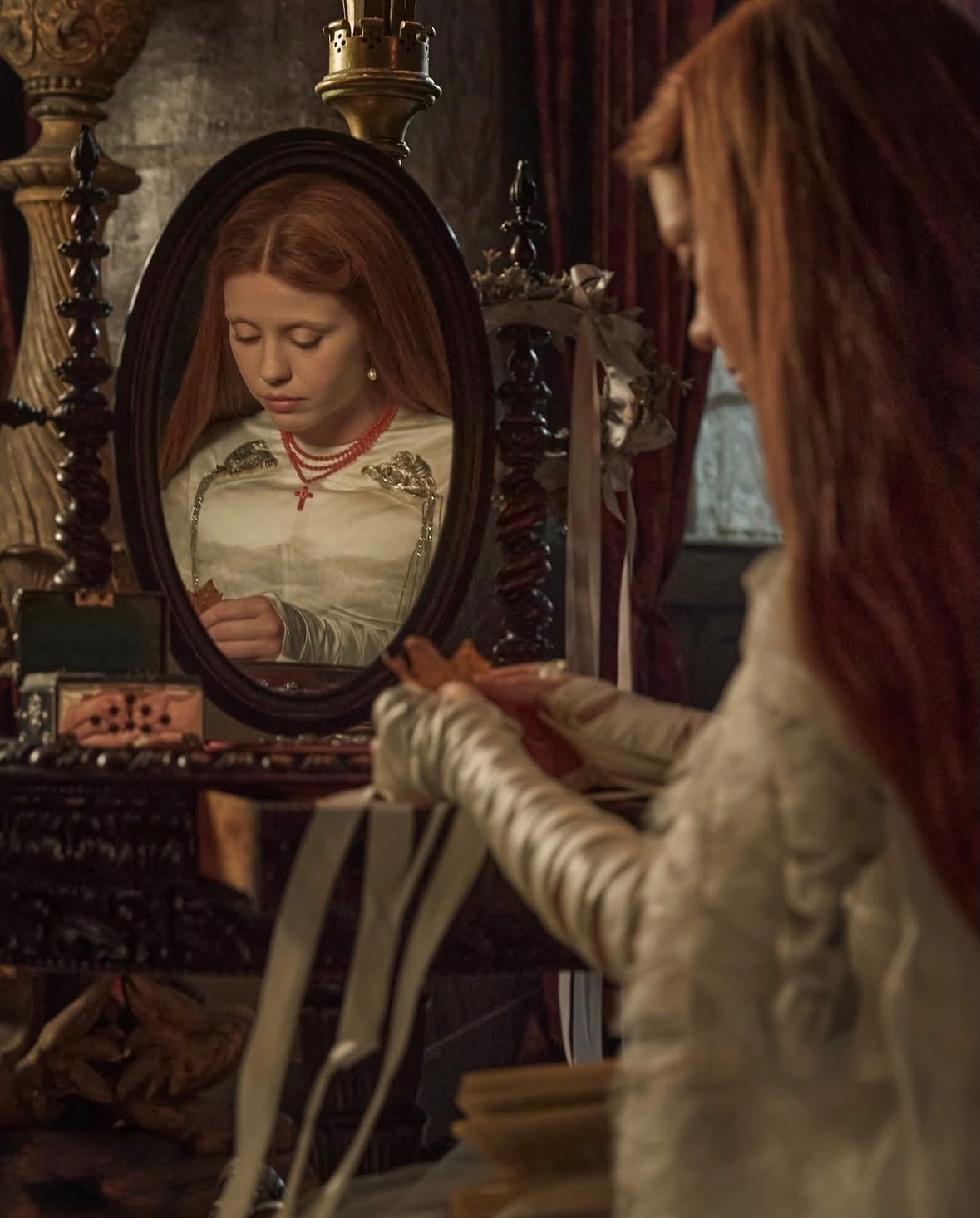 A haunting beauty wrapped in light and shadow.