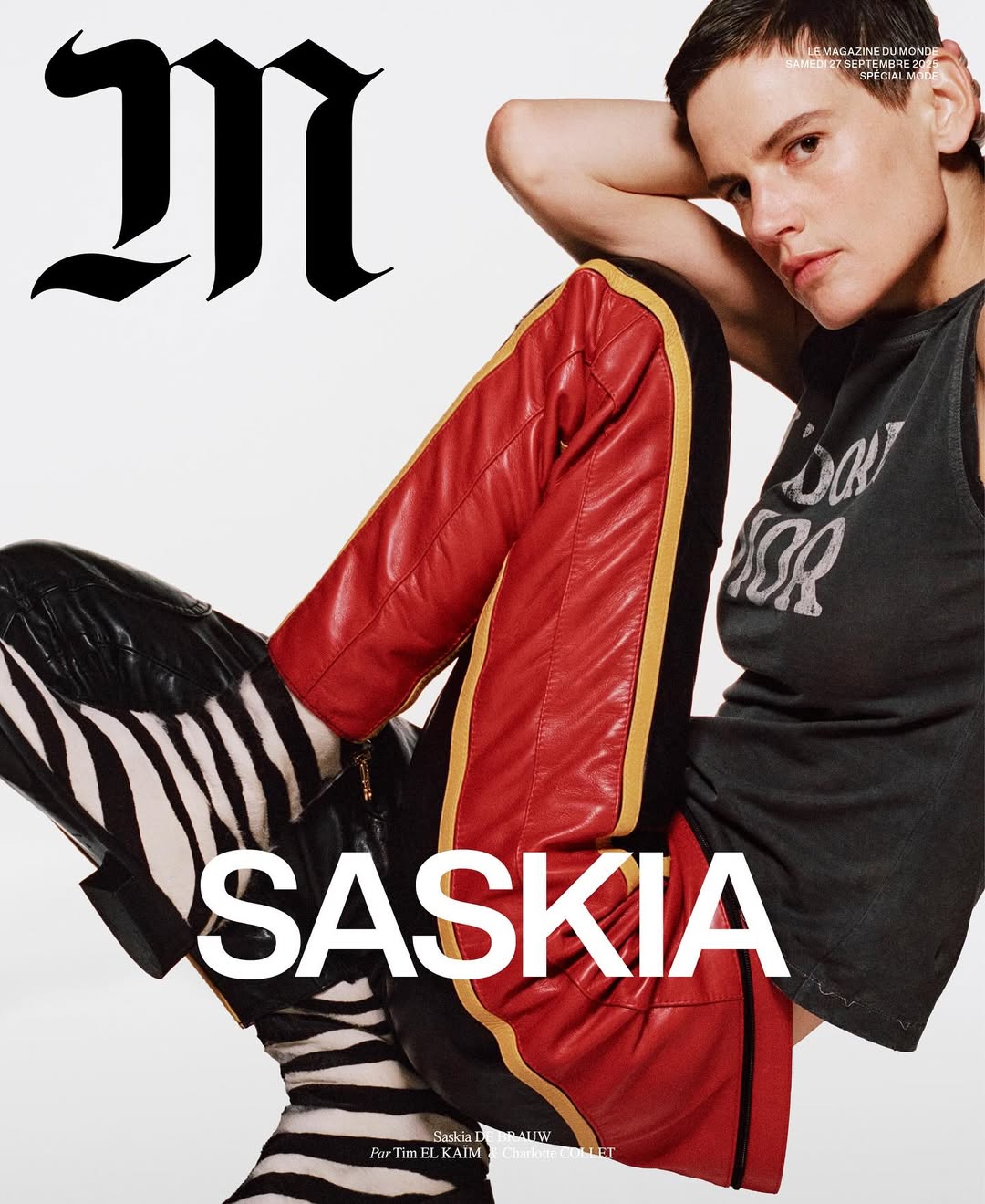 M LE MONDE ISSUE featuring SASKIA DE BRAUW @saskia...