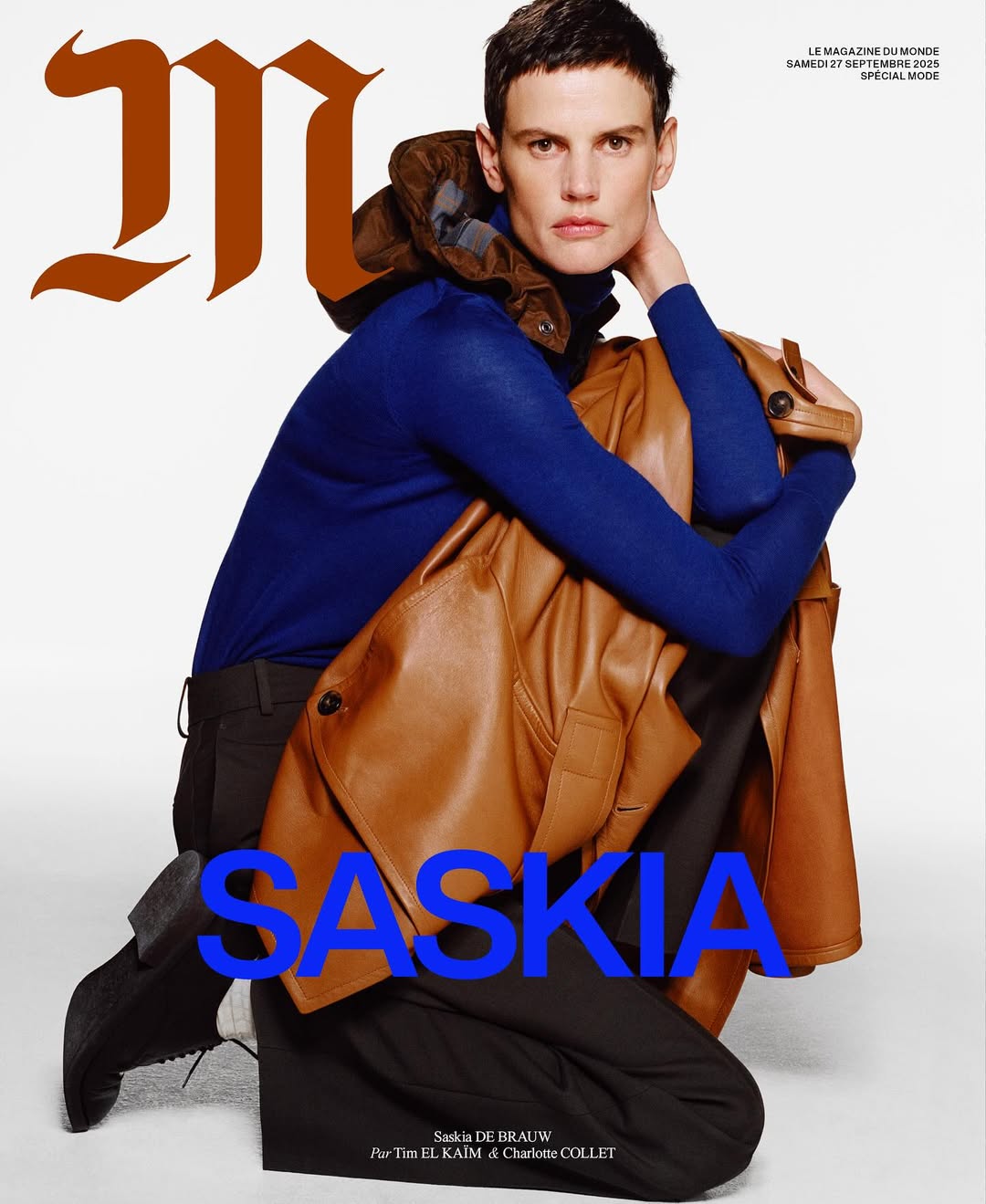 M LE MONDE ISSUE featuring SASKIA DE BRAUW @saskia...