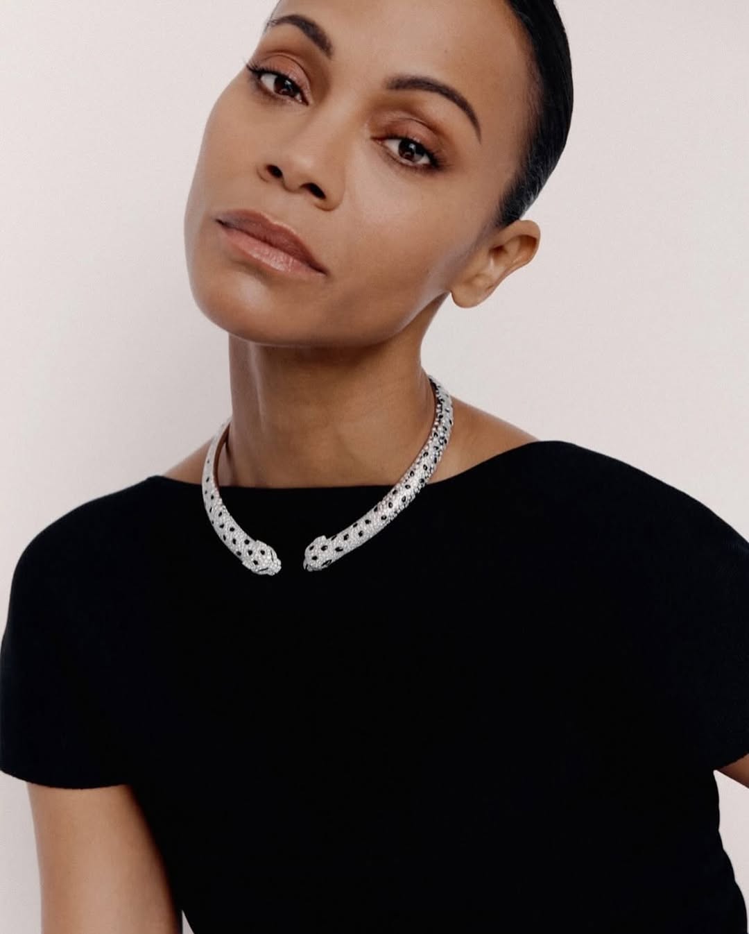 Cartier with @zoesaldana photographed by @agnesvit...