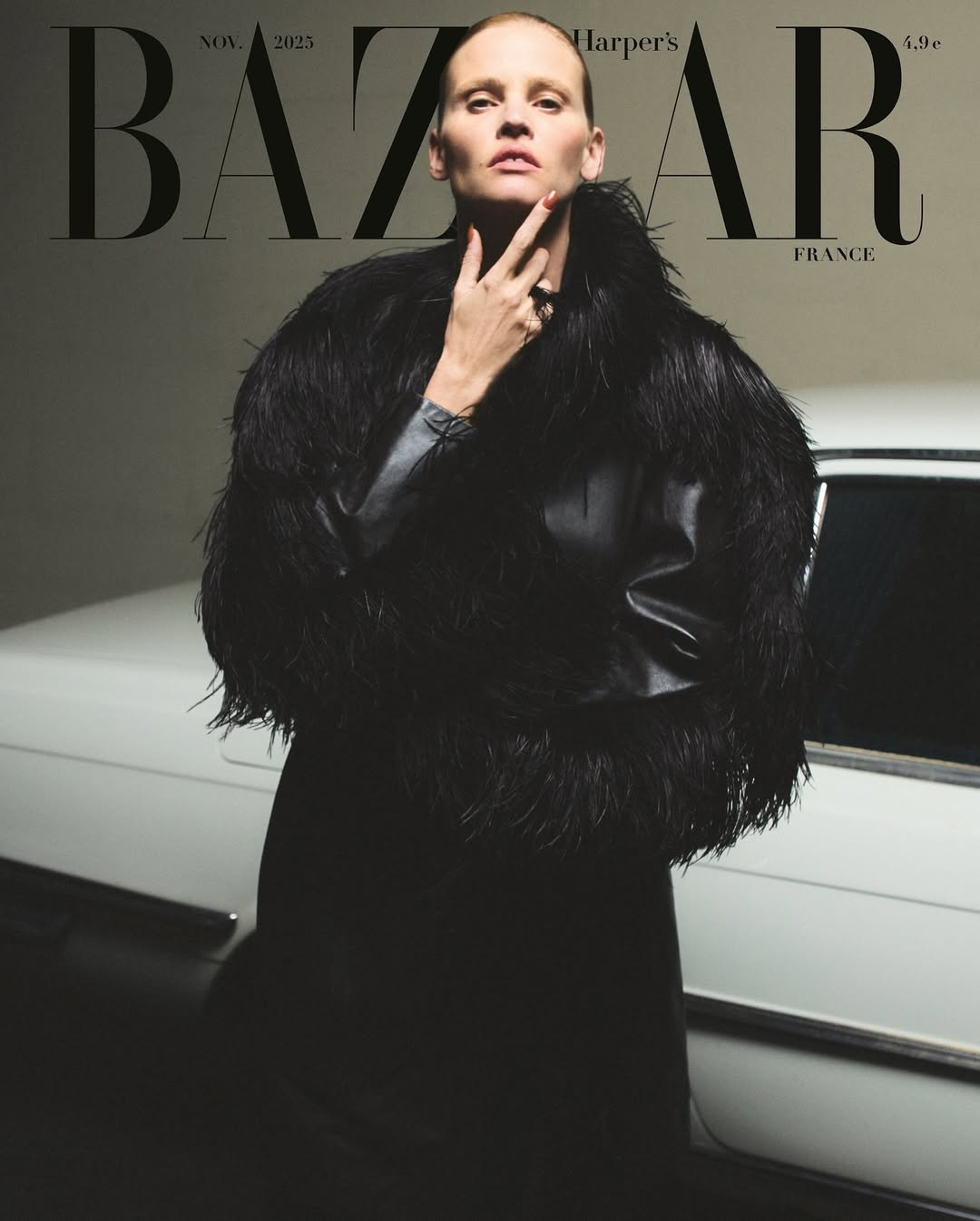 Harper’s Bazaar France with @lara_stone photogra...