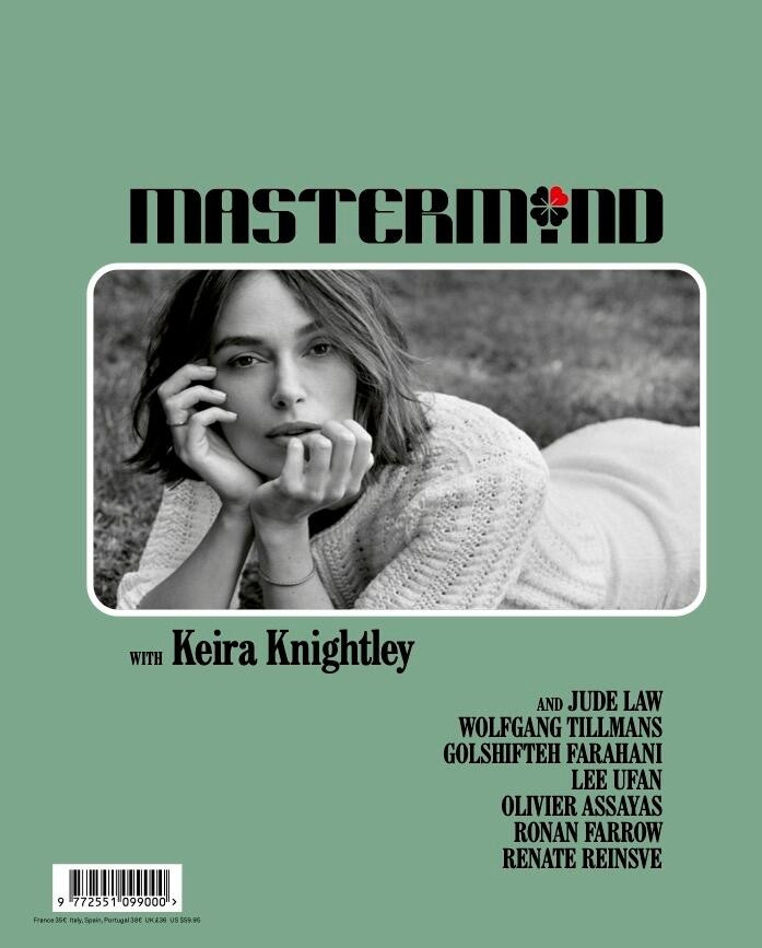New @mastermind.magazine featuring Keira Knightley...