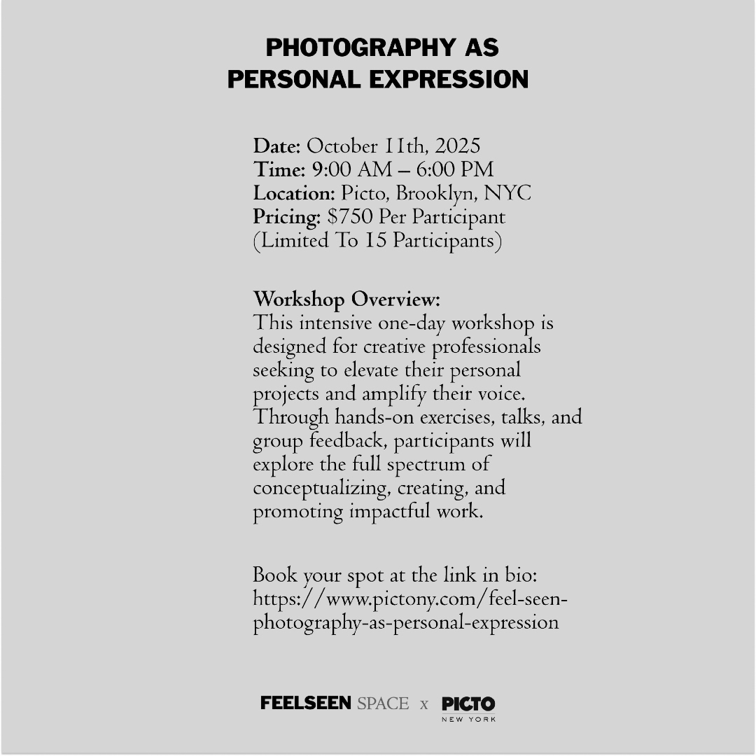 ️ Workshop: FEEL SEEN Space x Picto New York...