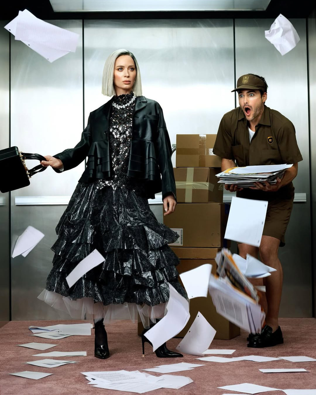 Edge, elegance, and Emily Blunt for Vogue Hong Kon...