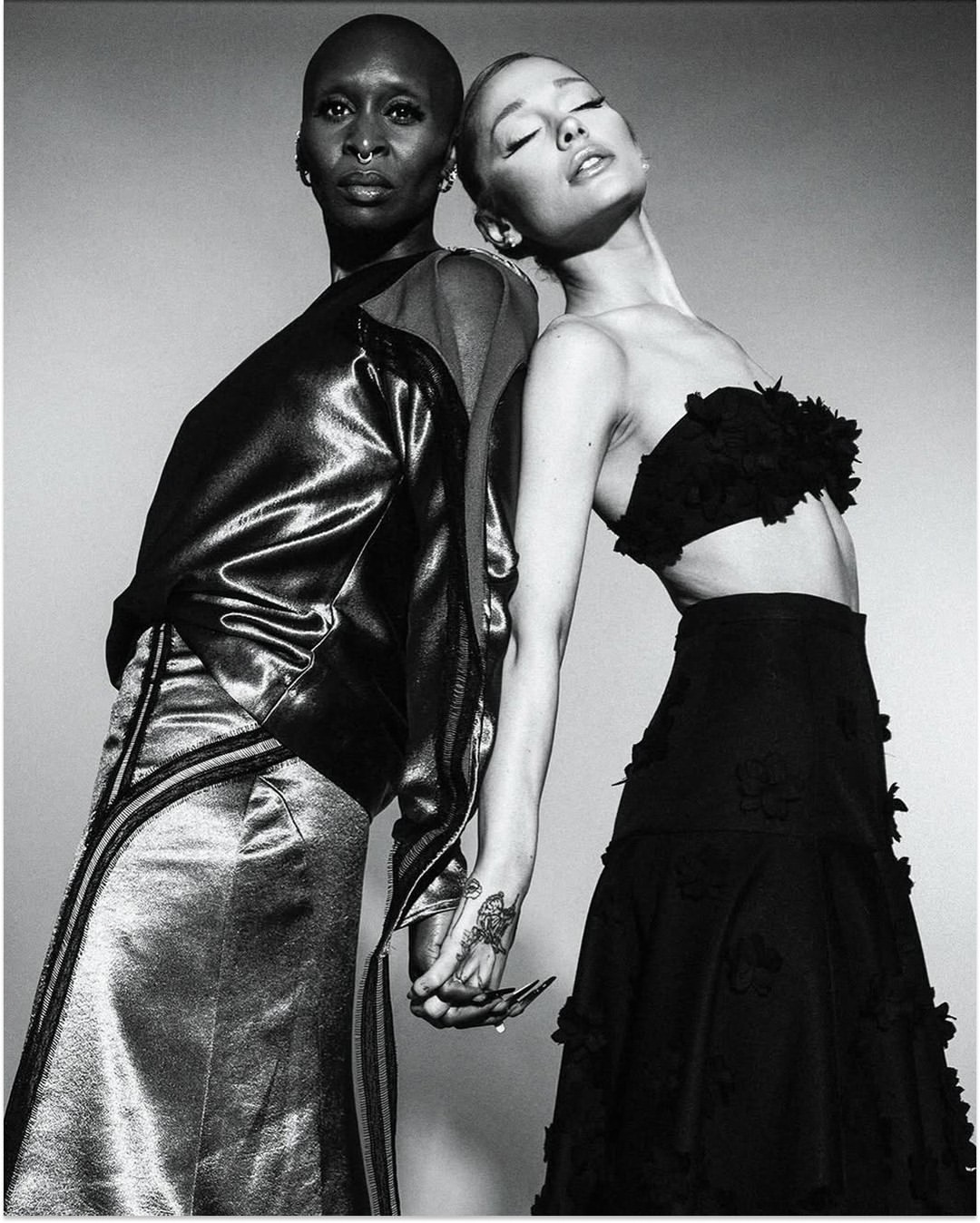 Another look at @arianagrande and @cynthiaerivo in...