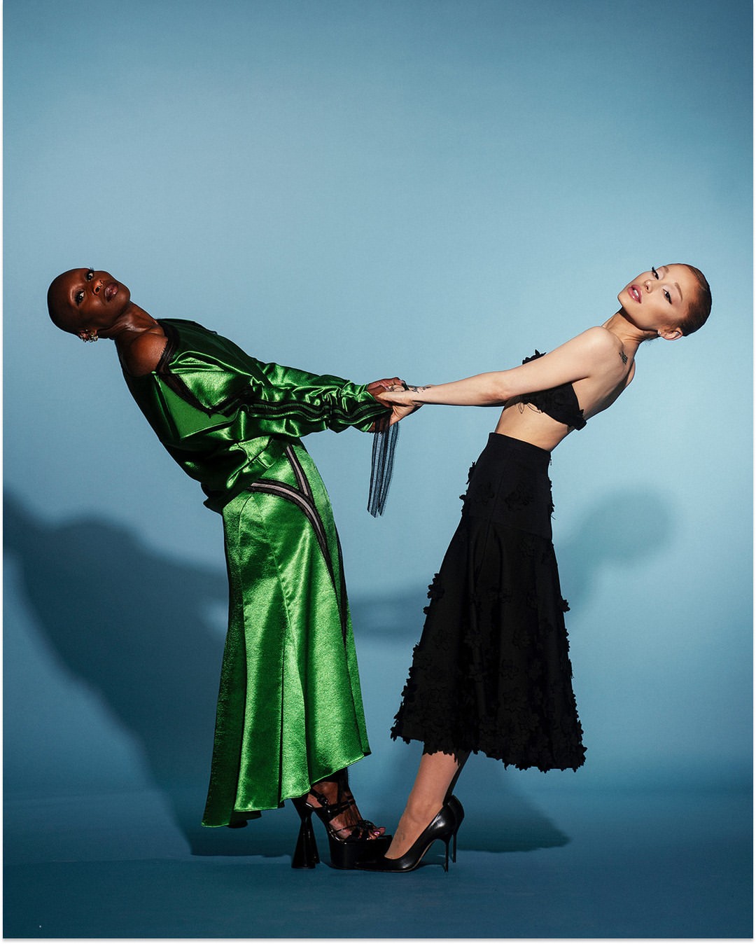 Another look at @arianagrande and @cynthiaerivo in...