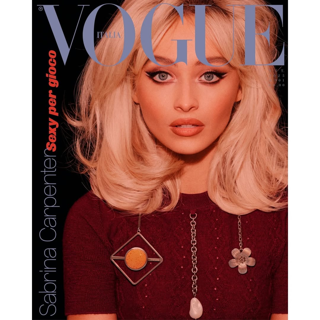 Sabrina Carpenter shot by Steven Meisel for the co...