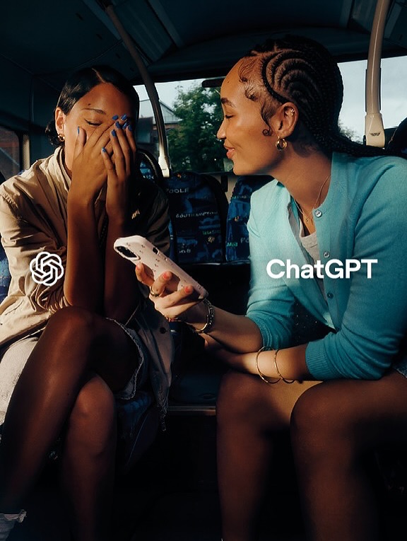 The first brand campaign for @chatgpt shot by phot...