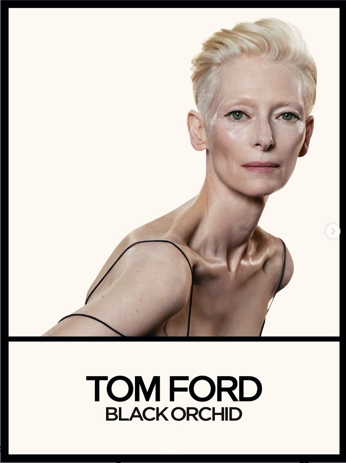Tilda Swinton by @inezandvinoodh for @tomford Blac...
