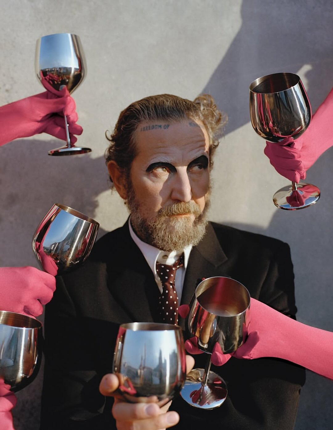 Carmine Romano shooting Stefano Pilati for Replica...