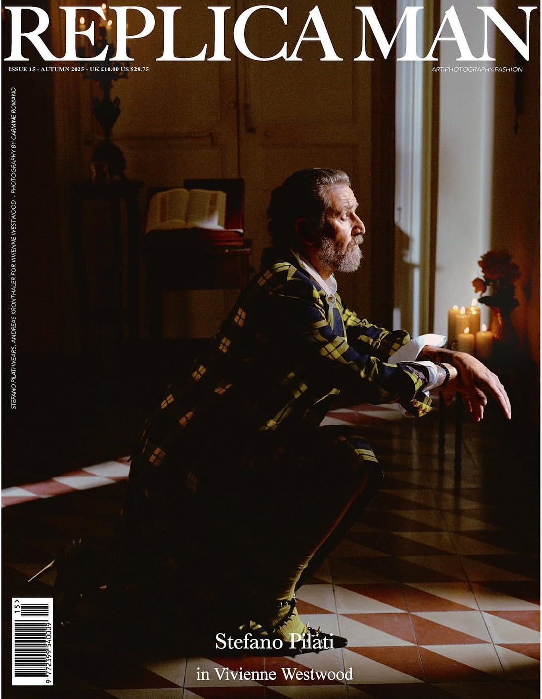 Carmine Romano shooting Stefano Pilati for Replica...