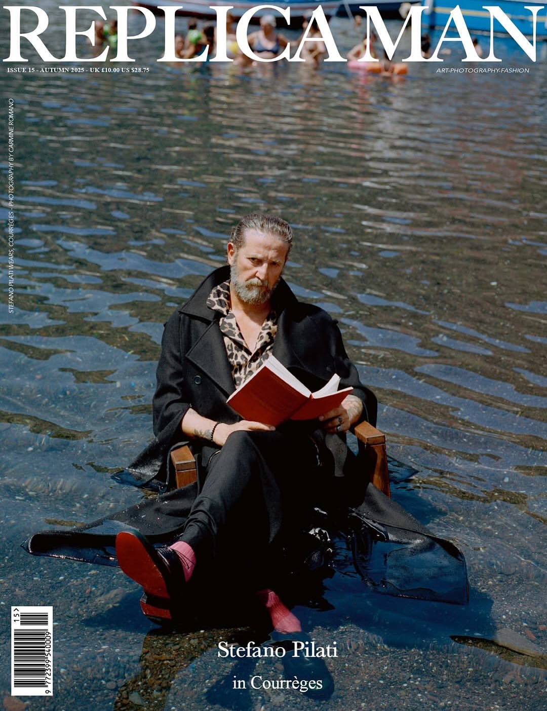 Carmine Romano shooting Stefano Pilati for Replica...