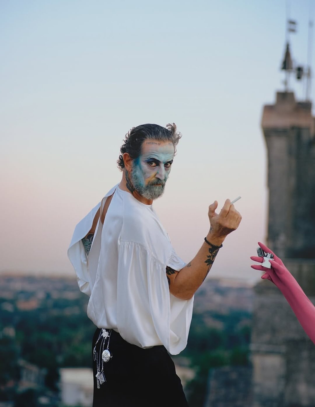 Carmine Romano shooting Stefano Pilati for Replica...