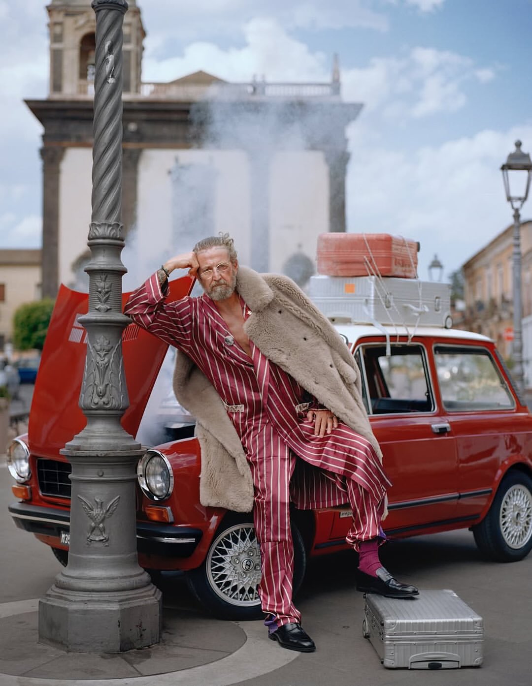 Carmine Romano shooting Stefano Pilati for Replica...