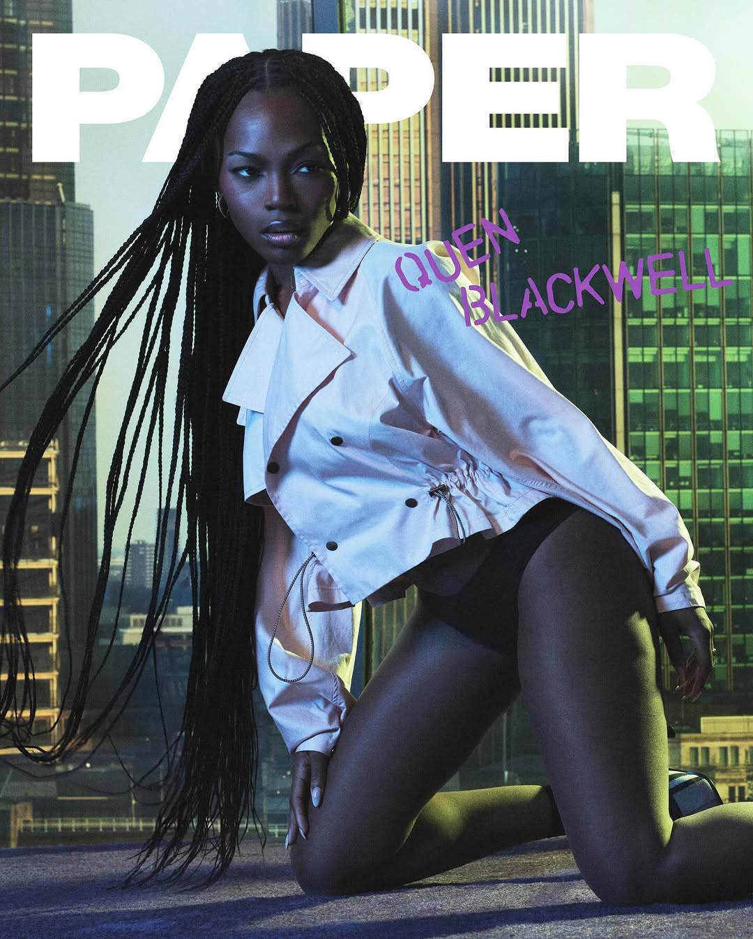 @quenblackwell for the cover of @papermagazine pho...