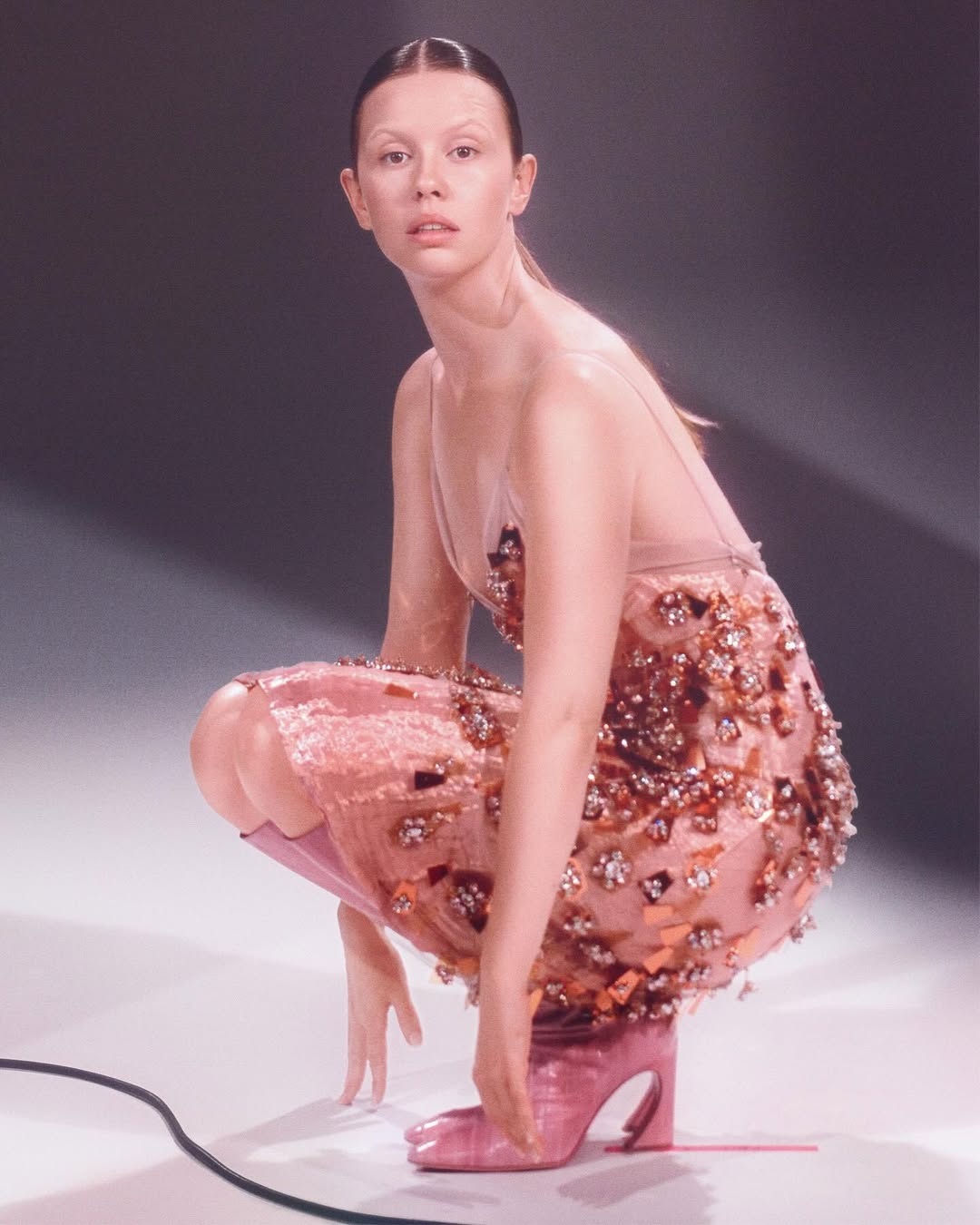 Mia Goth for the cover of @vogueitalia photographe...