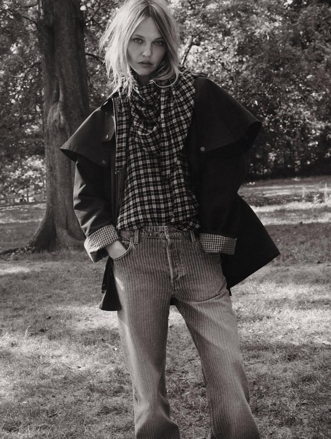 Sasha Pivovarova for @zara