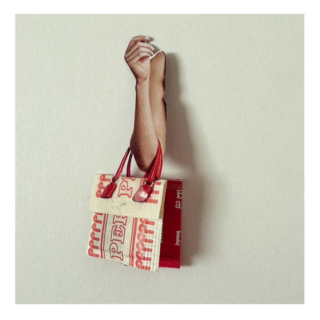 some collages by @smallditch made with found objec...