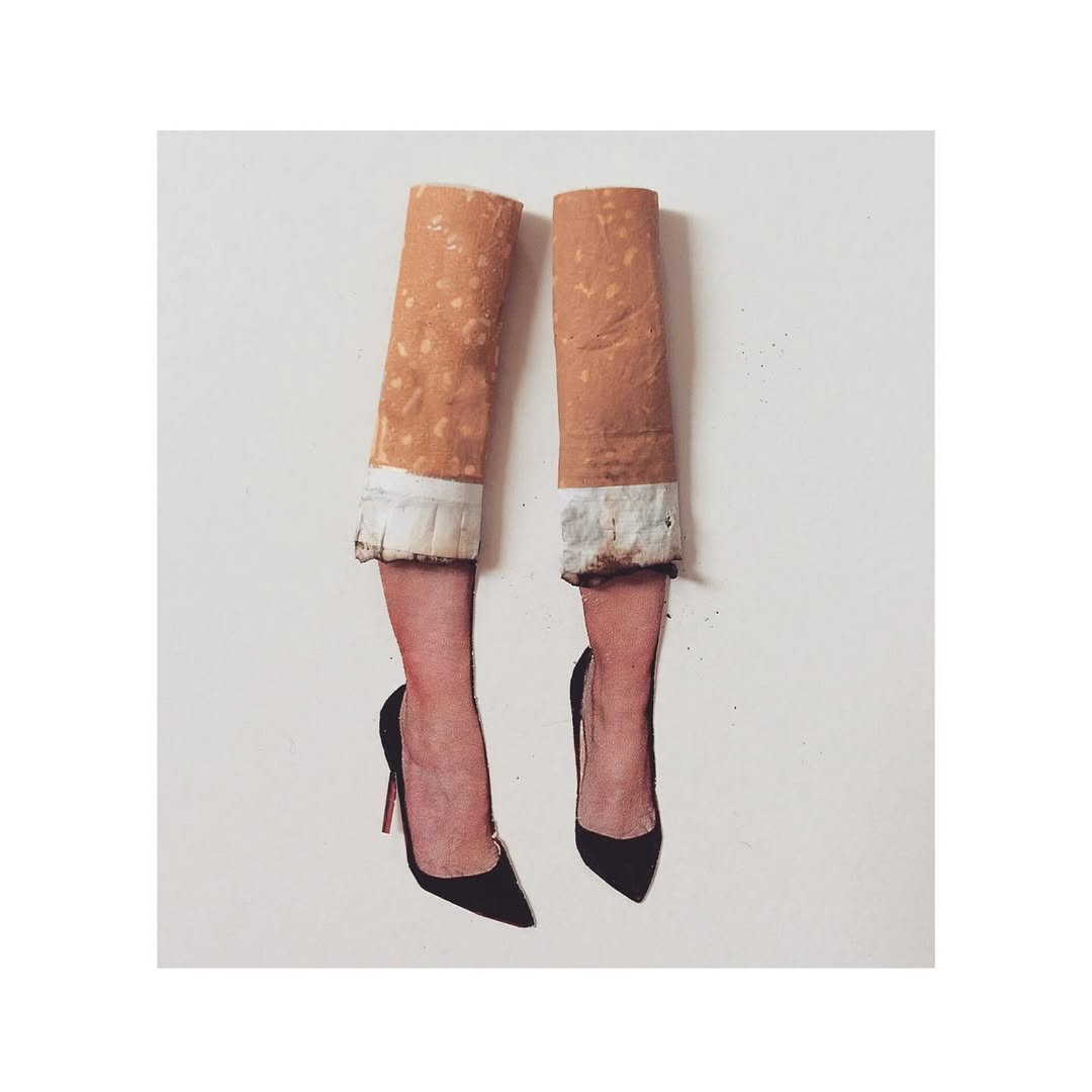 some collages by @smallditch made with found objec...